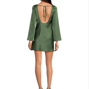 Elegant Dark Green Satin Dress Size 2 See Pictures For The Color Of Drees